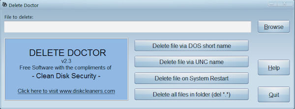 Delete files that are difficult to delete, files that resist deletion